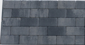 Patio betonstraatsteen 6 cm nero/grey mini facet komo