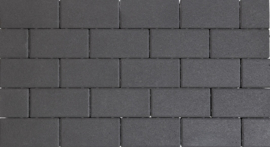 Design Brick 8 cm black mini facet deklaag