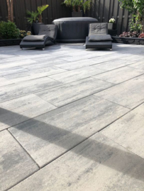 Patio Square 40x80x5 Nero/Grey