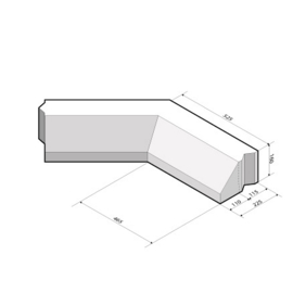 RWS-band 11,5/22,5x16 hoekstuk 135 inwendig