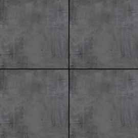 SolidSquare 60x60x3 cm puzzolato nero