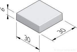 Betontegel 30x30x6 Grijs