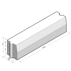 Trottoirband 18/20x25x100