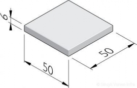 Betontegel 50x50x6 Grijs