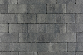 Patio betonstraatsteen 6 cm nero/grey mini facet komo