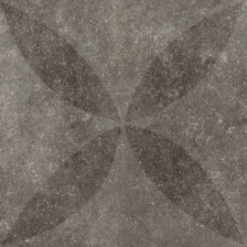 VT Wonen Solostone Decoren Hormigon Flower Antracite 70x70