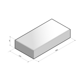 Betontegel 15x30x6 Grijs KOMO