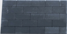 Design Brick 8 cm black mini facet deklaag