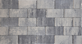 Patio betonstraatsteen 8 cm Nero Grey mini facet komo