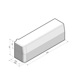 Inritperronband TB 18/20x25x80 links