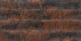 Splitrocks XL 15x15x60 blok Bruin/zwart (Per laag, 8 stuks)