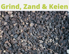 Grind, split, keien en zand