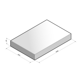 Betontegel 40x60x8 Grijs KOMO