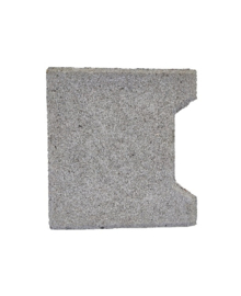 Beginsteen H-profiel klinker 8 cm grijs