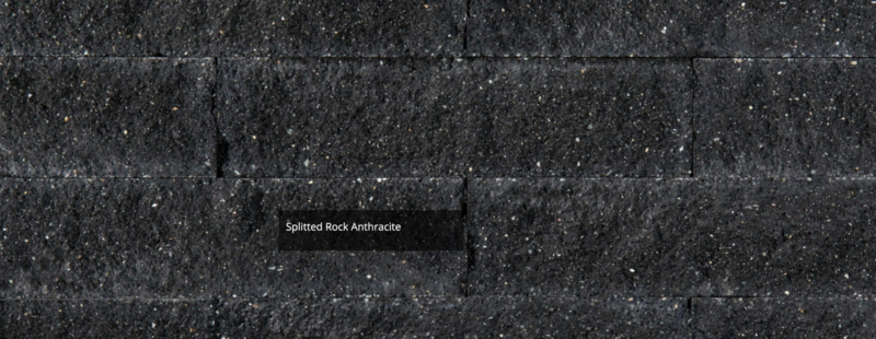 Splitrocks XL 15x15x60 Antraciet Getrommeld (Per laag, 8 stuks)