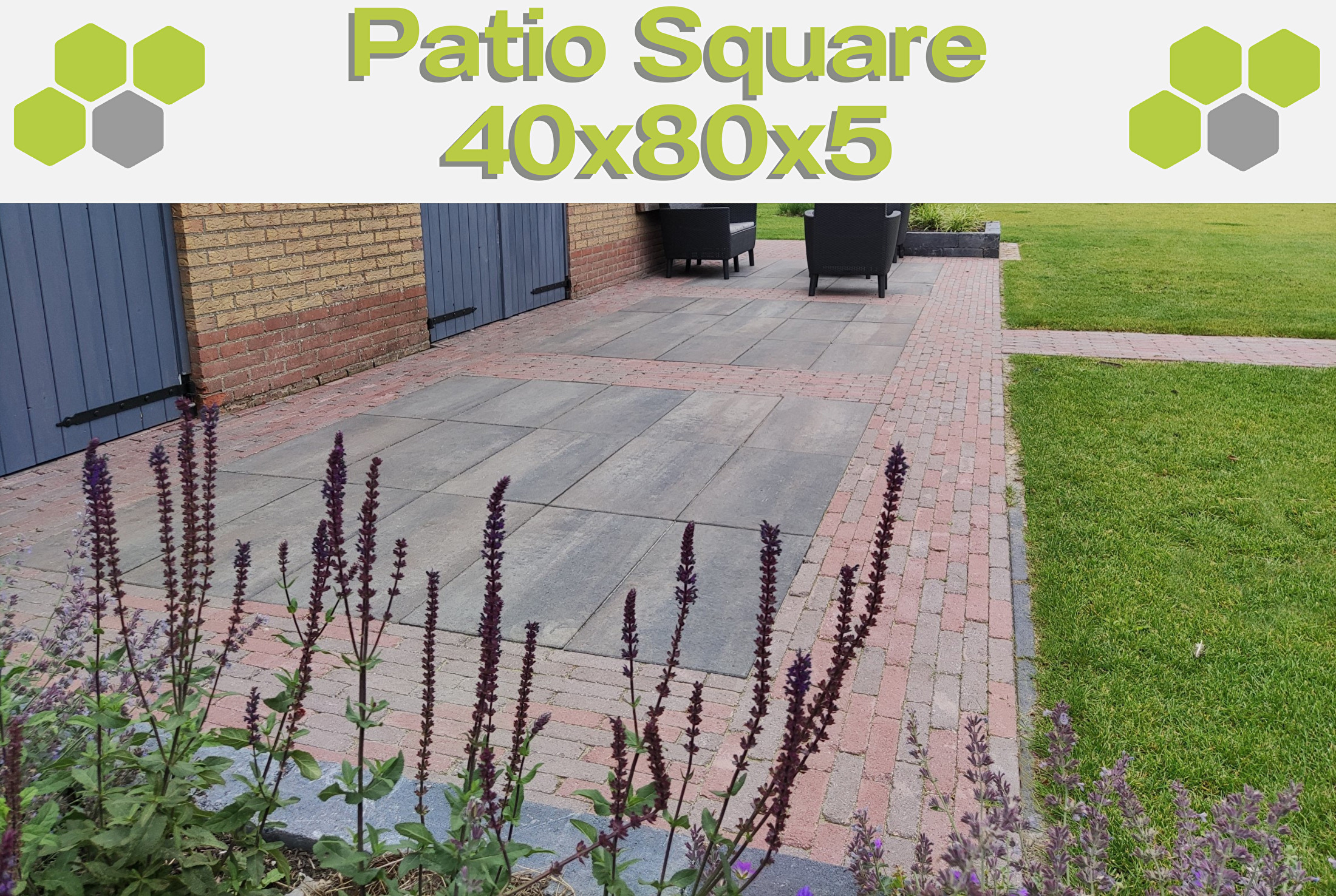 Patio Square 40x80x5