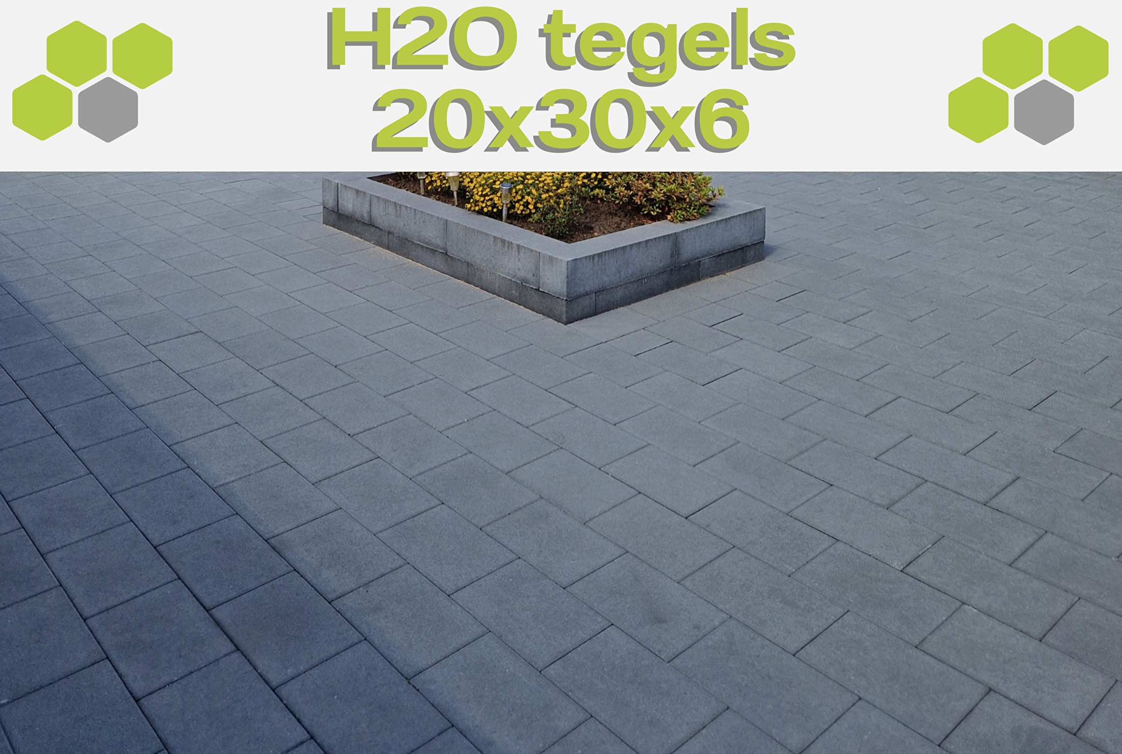 H2O tegels 20x30x6