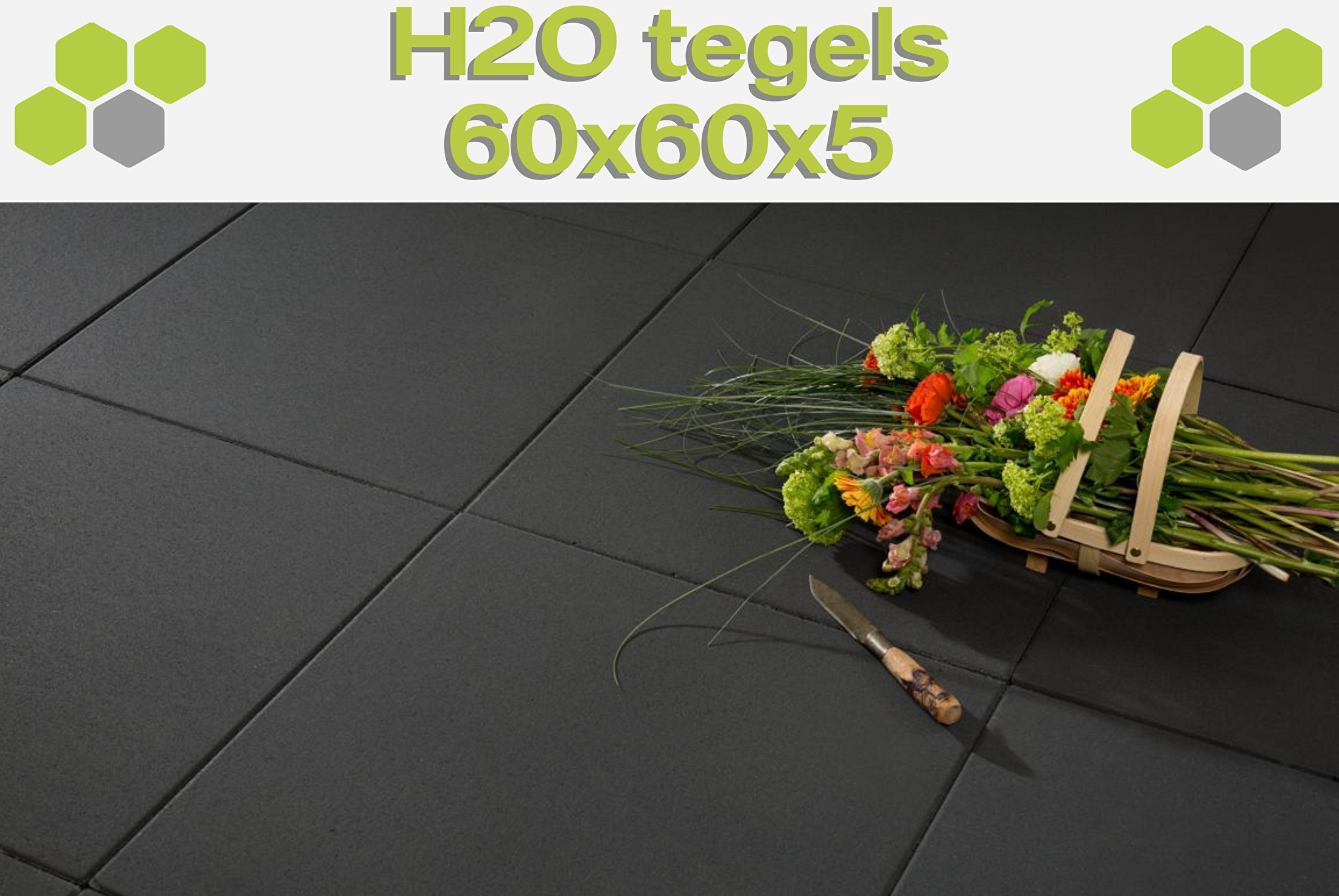 H2O Tegels 60x60x5