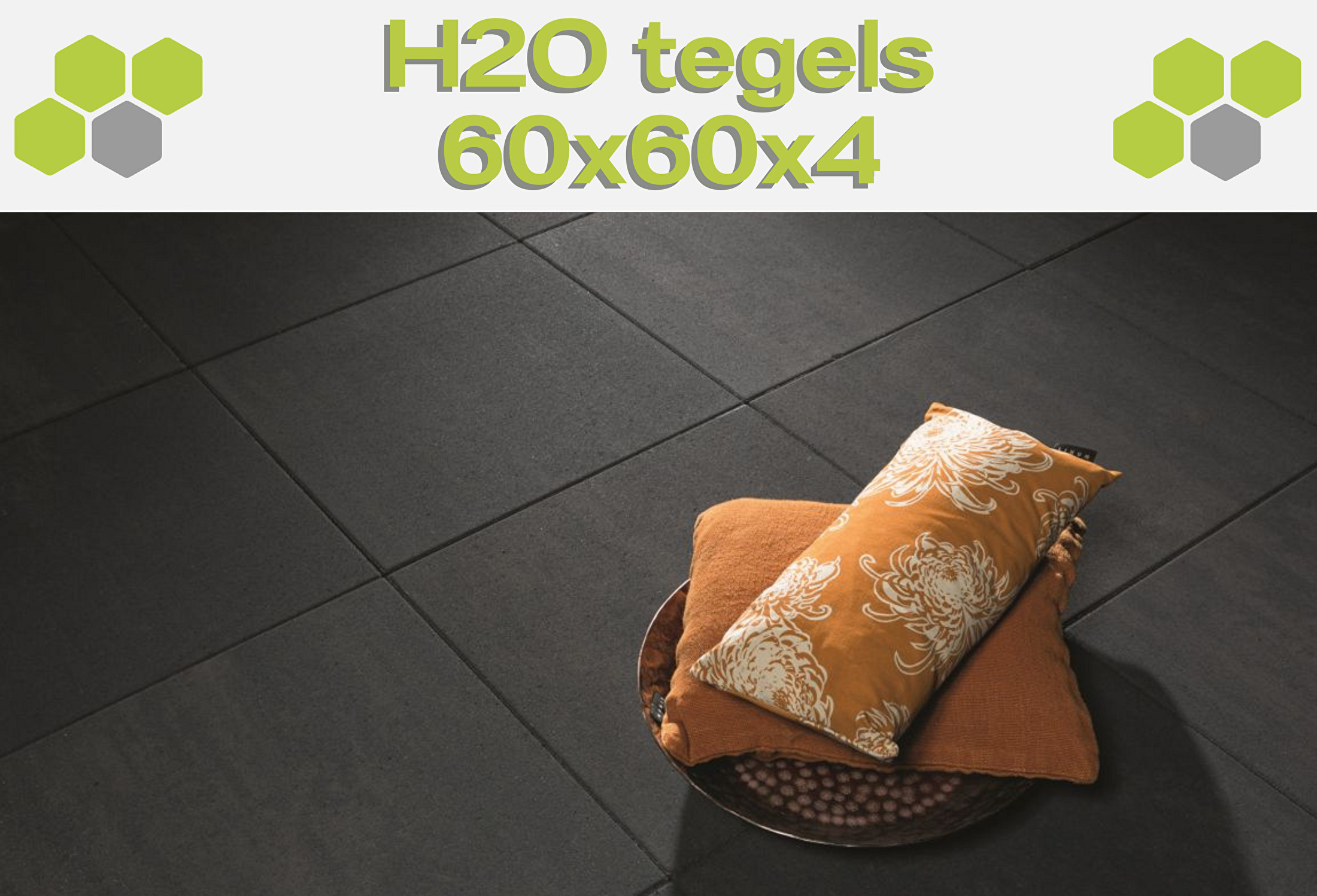 H2O Tegels 60x60x4