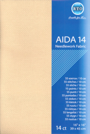 Aida - 14 count - RTO - diverse kleuren - 39x45cm