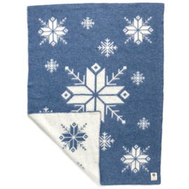 Lopi Hestatep deken - Sneeuwvlok blauw