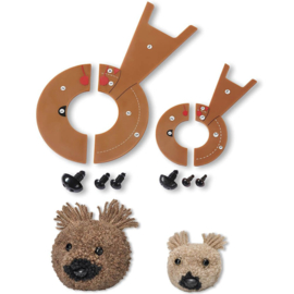 "Love" Pompon Dierensjablonen