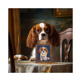 Cavelier Spaniel met envelop
