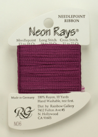 The Rainbow Gallery - Neon Rays - borduurlint 2 mm