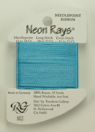 The Rainbow Gallery - Neon Rays - borduurlint 2 mm