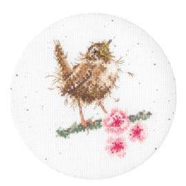 Jonge Vogel met Bloemen