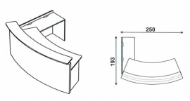 Huislijn BALIE Type 1 afmeting 250x193 cm