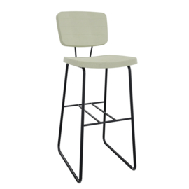 FORZA Barkruk gestoffeerd 82cm hoog 4 poots