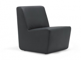 Lande Olli luxe fauteuil met gestoffeerde zijpanden