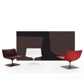 Arper Catifa 80 Loungestoel, rechthoekig onderstel
