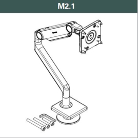 Humanscale M2.1  TFT monitorarm voor 1 beeldscherm