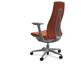 Haworth Fern Digital Knit bureaustoel Emberglow