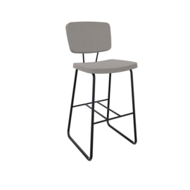 FORZA Barkruk gestoffeerd 62cm hoog 4 poots