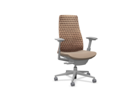 Haworth Fern Digital Knit bureaustoel Dune Rose