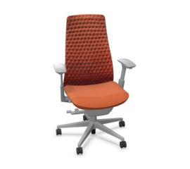 Haworth Fern Digital Knit bureaustoel Emberglow