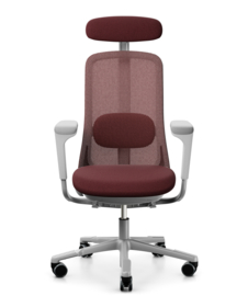 HAG SOFI 7500 bureaustoel Mesh Burgundy MEH003