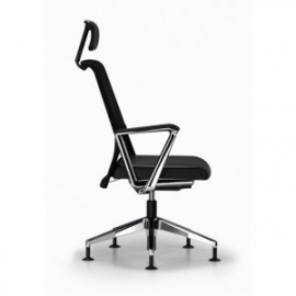 Comforto bezoekersstoel model 5901K met hoofdsteun standaard