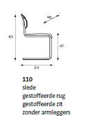 Lande Design JAMI model 110 in RIB stof RETRO Design klassieker