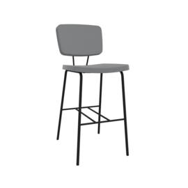 FORZA Barkruk gestoffeerd 62cm hoog 4 poots