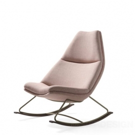 Artifort 500 series fauteuil Rocking Chair, vaste dikke stoffering