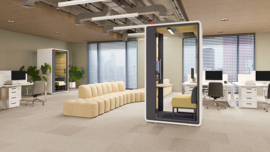Mikomax HUSH Free. S Hybrid Akoestische werkplek