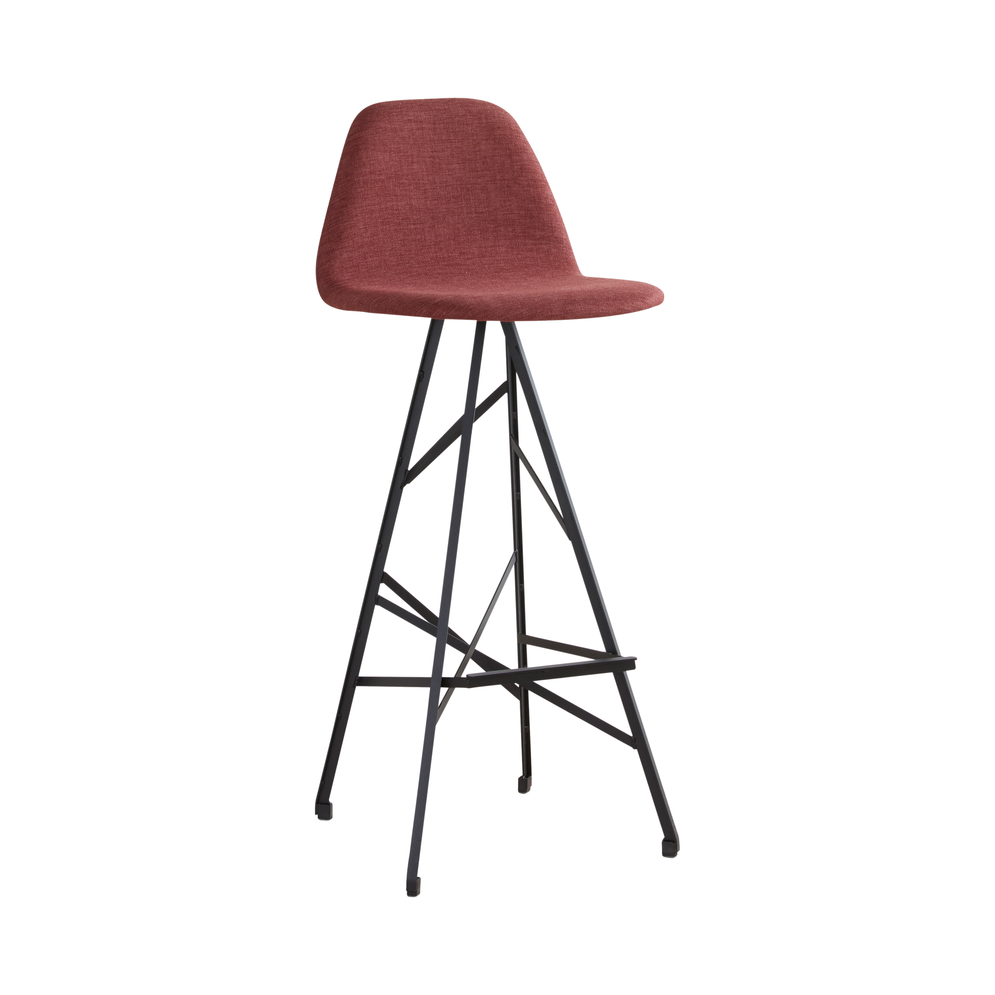 Spoinq Barstoel Piramide hoge rug staal