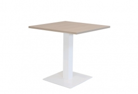 Huislijn kolom tafel met 1 vierkante voet afmeting 80x80cm, hoogte 75cm KL1100