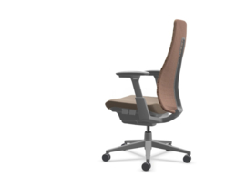 Haworth Fern Digital Knit bureaustoel Dune Rose