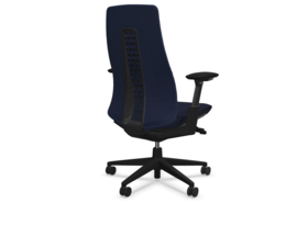 Haworth Fern Digital Knit bureaustoel Mariner