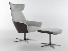 Bert Plantagie Zyba LOW  fauteuil in leder 1